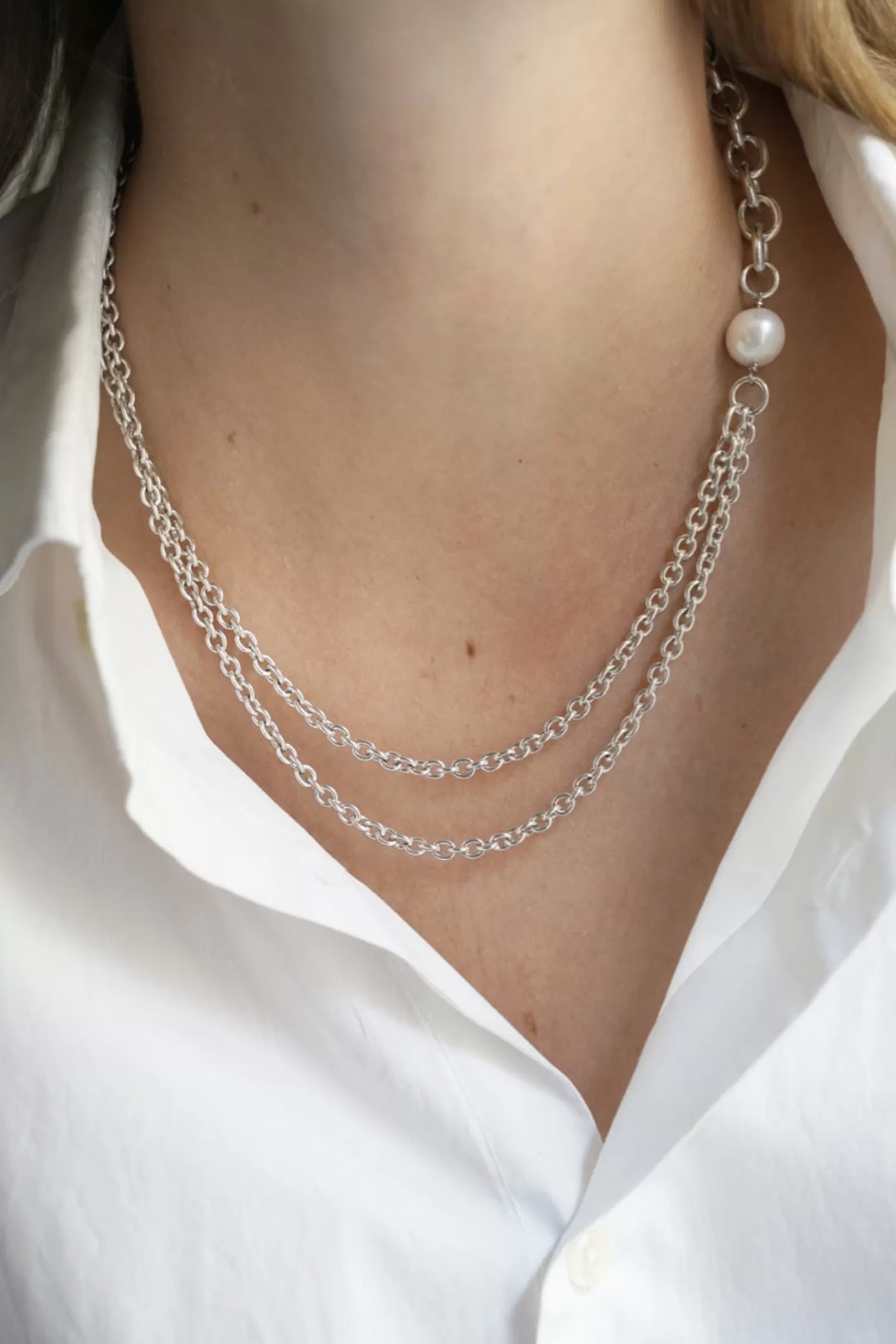 Women Philippe Audibert Necklaces | Necklace Claire Pearl