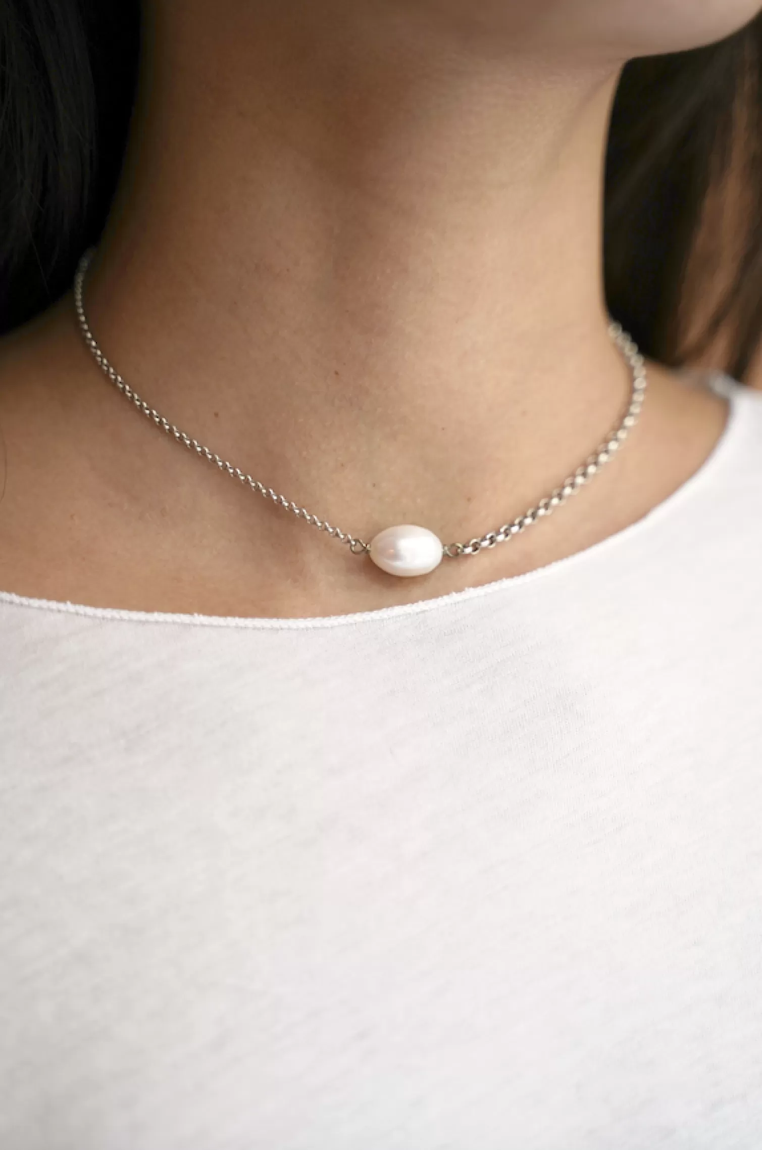 Women Philippe Audibert Necklaces | Short Necklace Nava Pearl